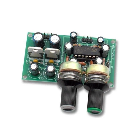 Aktywny filtr do subwoofera 70-270 Hz - zlutowany KIT AVT 1687