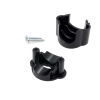 Uchwyt kabla plastikowy 42×32 mm natynkowy czarny - Retro PRL