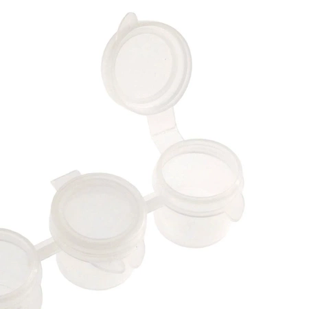 Pojemnik plastikowy 5ml - połączone zamykane pojemniki 6szt