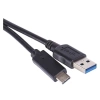 Kabel USB, USB-A - USB-C, USB 3,1, 1 m, czarny, EMOS SM7021BL