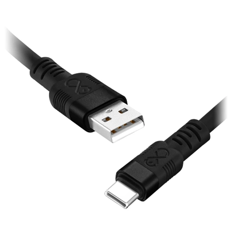 Kabel USB do USB-C 2m, eXc WHIPPY Pro 60W ciemny
