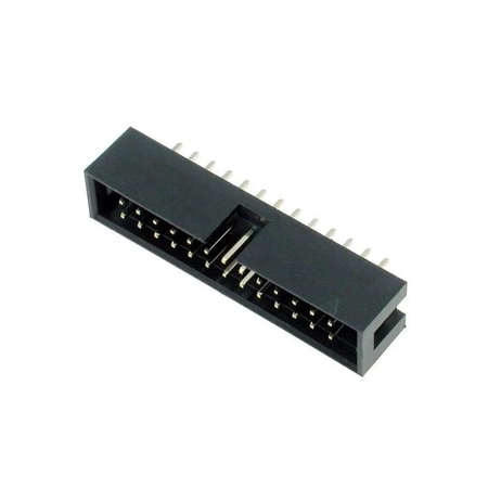 Wtyk IDC 26-stykowy prosty do montażu na PCB, raster 2,54 mm ze złoconymi stykami, Z-WS26G