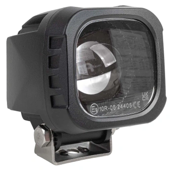 Lampa bezpieczeństwa LED do wózka widłowego – niebieska strzałka kierunku jazdy, 15W, 10–80V, IP6K9K, AMIO-04866