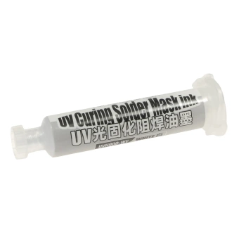 Soldermaska UV LVH-900, biała, strzykawka 10 ml, Mechanic