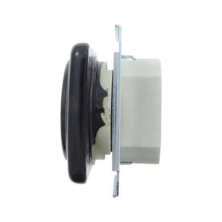 Gniazdo elektryczne ceramiczne kwadratowe bez ramki, montaż podtynkowy, kolor czarny Ceramic Loft