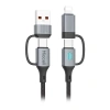 Kabel USB-C - USB-C, 240 W, 1 m, czarny, Miccell, VQ-D145