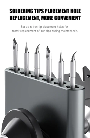 Podstawka pod lutownice RS5 Mechanic z uchwytem na cynę i groty. Organizer ze stopu aluminium