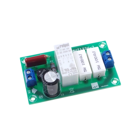 Softstart 230 VAC 5 A - dwustopniowy układ opóźniania włączania - zlutowany KIT AVT 1226