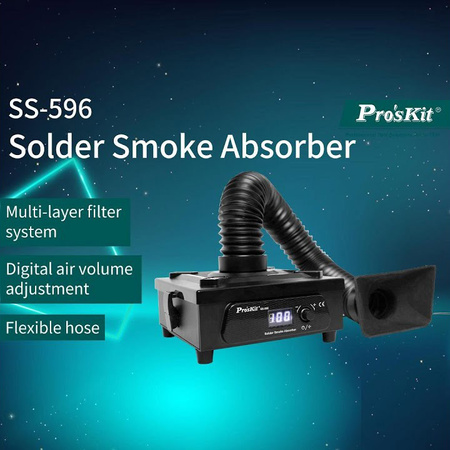 Pochłaniacz dymu, oparów lutowniczych 90L/min Proskit SS-596F