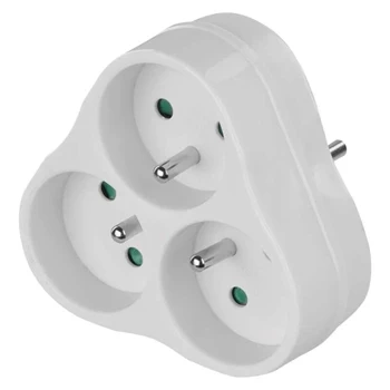 Rozgałęźnik sieciowy 230 V, 3 gniazda, 10 A, biały, EMOS P0026