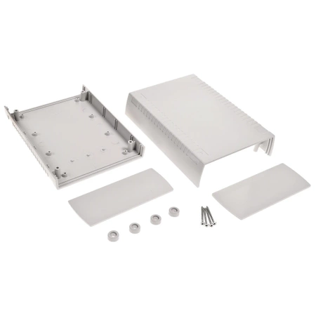 Obudowa 136x185, h=60mm ABS jasna, z panelem, Z112