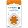 Baterie cynkowo-powietrzne do aparatów słuchowych typ 13 / PR48, 6 szt., everActive ULTRASONIC