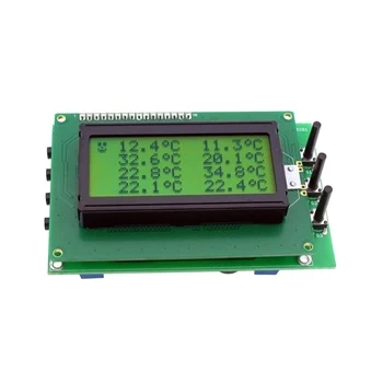 Termometr -55°C do +125°C, 8-kanałowy z alarmem - zlutowany KIT AVT 5489