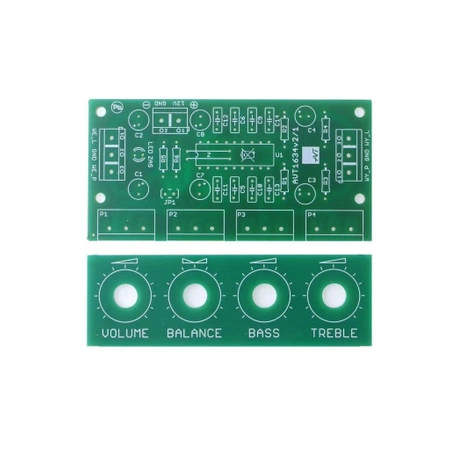 Przedwzmacniacz z TDA1524A - PCB's do projektu AVT1634