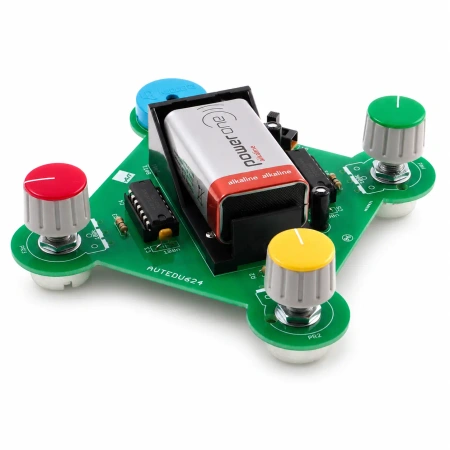 Konsola Audiochaos - generator dźwięków. Zestaw DIY do nauki lutowania AVT EDU624