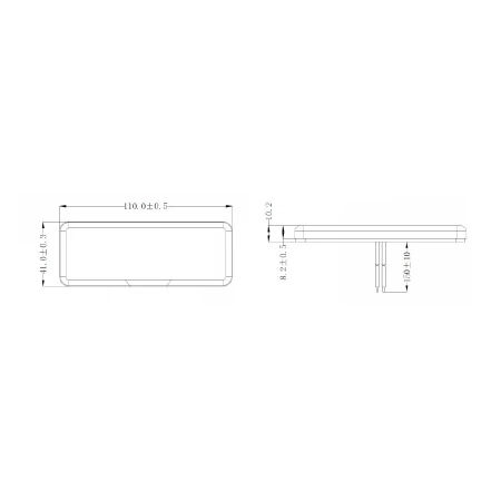 Lampa tylna LED do przyczepy, obrysowa, 2 funkcje: obrysowe, odblask, L1035-B