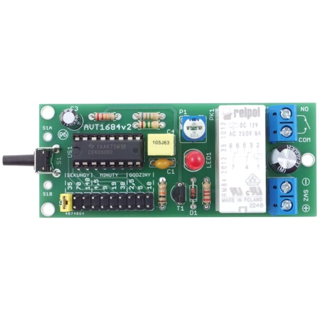 Automatyczny wyłącznik czasowy 12V z przekaźnikiem - KIT AVT 1684
