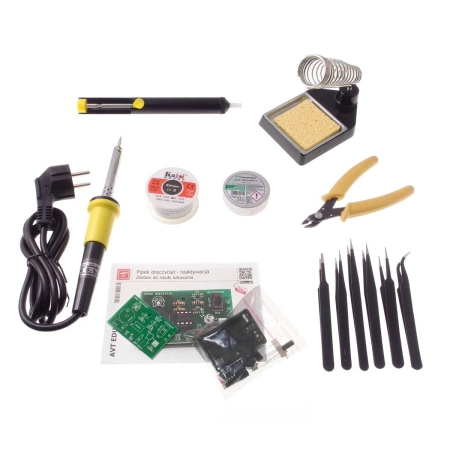 Zestaw podstawowych narzędzi do nauki lutowania AVT EDUSTART