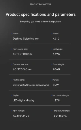 Stacja lutownicza A210 Mechanic