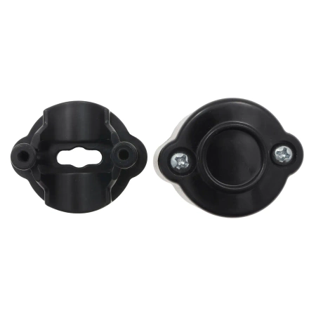 Uchwyt kabla plastikowy 42×32 mm natynkowy czarny - Retro PRL