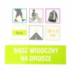 Opaska odblaskowa samozaciskowa 34 cm, żółta, na rękę i nogawkę