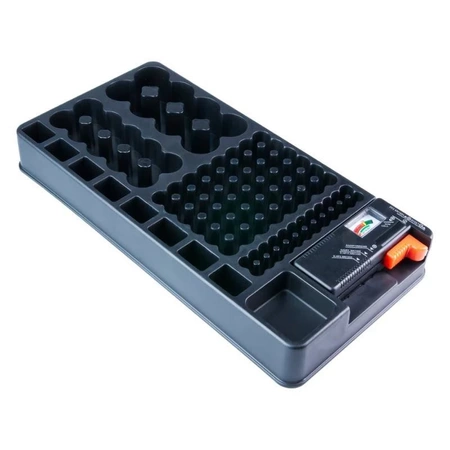 Organizer na baterie, wbudowany tester baterii