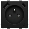 Gniazdko elektryczne z uziemieniem z USB A+C 20W z pomiarem energii (watomierz) ZigBee czarne podtynkowe (moduł bez ramki) - TAWOIA Smart Home