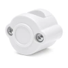 Uchwyt kabla plastikowy 42×32 mm natynkowy biały - Retro PRL