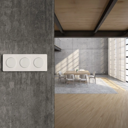 Włącznik światła, montaż podtynkowy, kolor biały OVAL Electromalt, OVA1006W