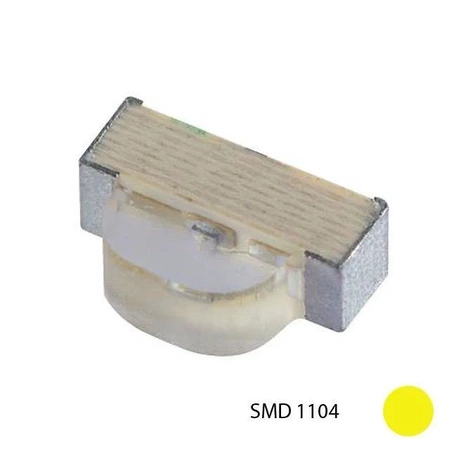 Dioda LED SMD 1104, żółty 3.2-8mcd