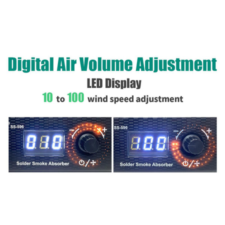 Pochłaniacz dymu, oparów lutowniczych 90L/min Proskit SS-596F