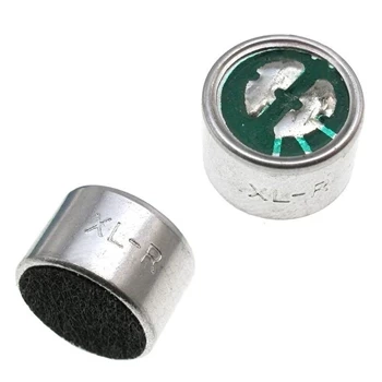 Mikrofon pojemnościowy elektretowy 9,7 × 6,7 mm, 4,5 V, z polami lutowniczymi, KPCM15E