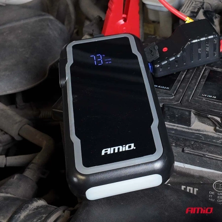 Jump Starter 12V 12Ah 1600A 3w1 Starter - Latarka - Powerbank AMIO 04678