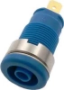 Gniazdo bezpieczne 4mm konektor 4.8mm 25A niebieskie