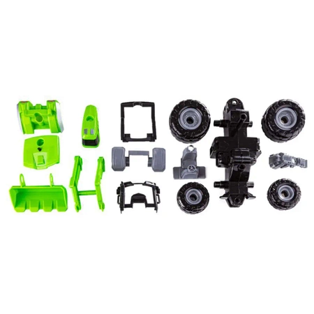 Klocki konstrukcyjne: TRAKTOR Z NACZEPĄ, 52 elementy