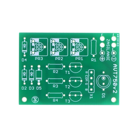 Dioda LED dowolnego koloru, PCB do projektu AVT750