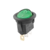 Przełącznik klawiszowy DC12V, zielony, podświetlany