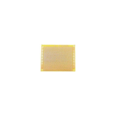 Płytka uniwersalna 7 x 9 cm, jednostronna, raster 2,54 mm, żółta, PU11