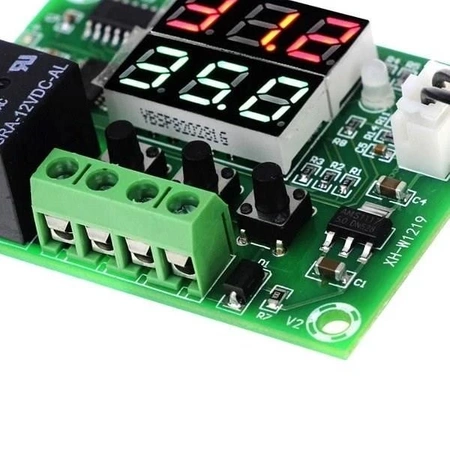 Termostat cyfrowy W1219 - regulowany -50C +110C - moduł - podwójny wyświetlacz