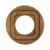 Ramka pojedyncza okrągła ciemne drewno Ceramic Loft
