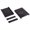 Obudowa uniwersalna Z19, 128 × 94 × 25 mm, ABS, czarna, z panelami bocznymi, Kradex