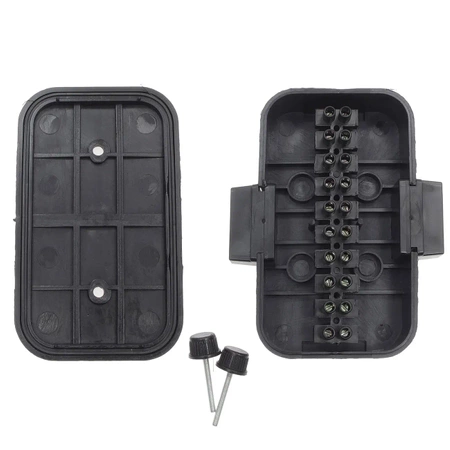 Puszka elektryczna 10-polowa instalacji przyczepy, hermetyczna E4036