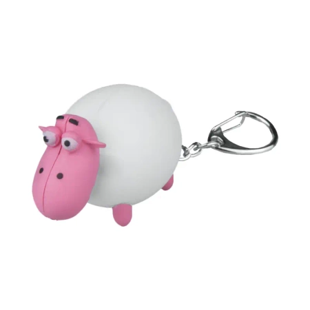 Latarka LED brelok z dźwiękiem – zwierzaki: kurczak, krowa, osioł, owca