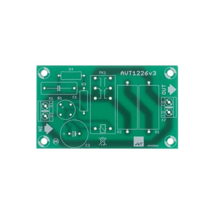 Układ opóźniania włączania (dwustopniowy) zasilania sieciowego softstart, PCB do projektu AVT1226