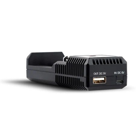 Ładowarka jednokanałowa Li-ion i Ni-MH z funkcją powerbanku, USB-C, everActive UC-100C
