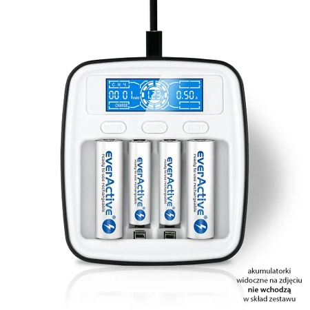 Ładowarka akumulatorków Ni-MH profesjonalna everActive NC-1000M