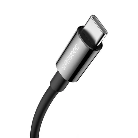Kabel USB do USB-C 1m, szybkie ładowanie QC 65W, Baseus Superior Series, czarny
