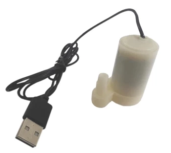 Mini pompka do cieczy, 5 V DC, 80 l/h, zatapialna, zasilanie USB