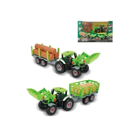 Klocki konstrukcyjne: TRAKTOR Z NACZEPĄ, 52 elementy