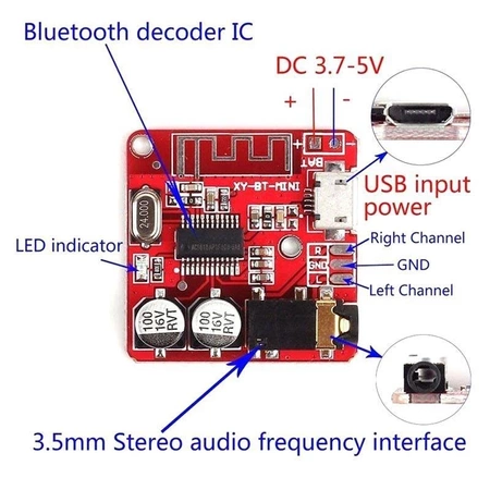 Moduł odtwarzania muzyki XY-BT-Mini - MP3 - Bluetooth